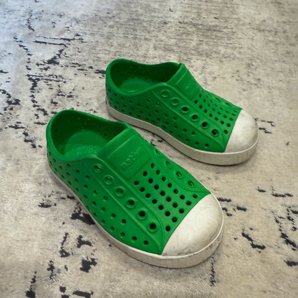 Native Shoes Kids Green Slip-On Sneakers